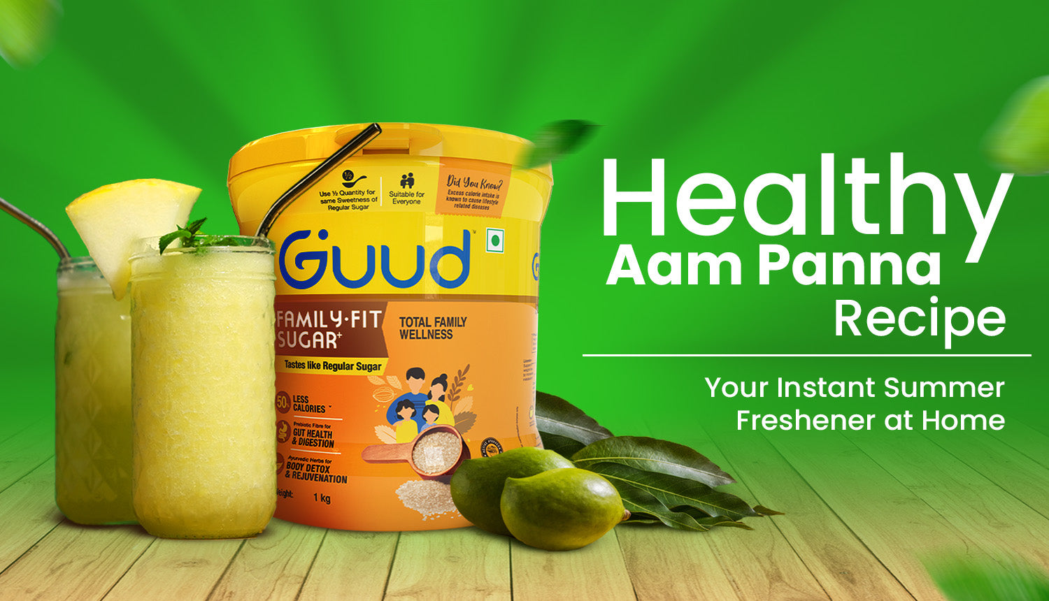 healthy aam panna recipe with guud sugar