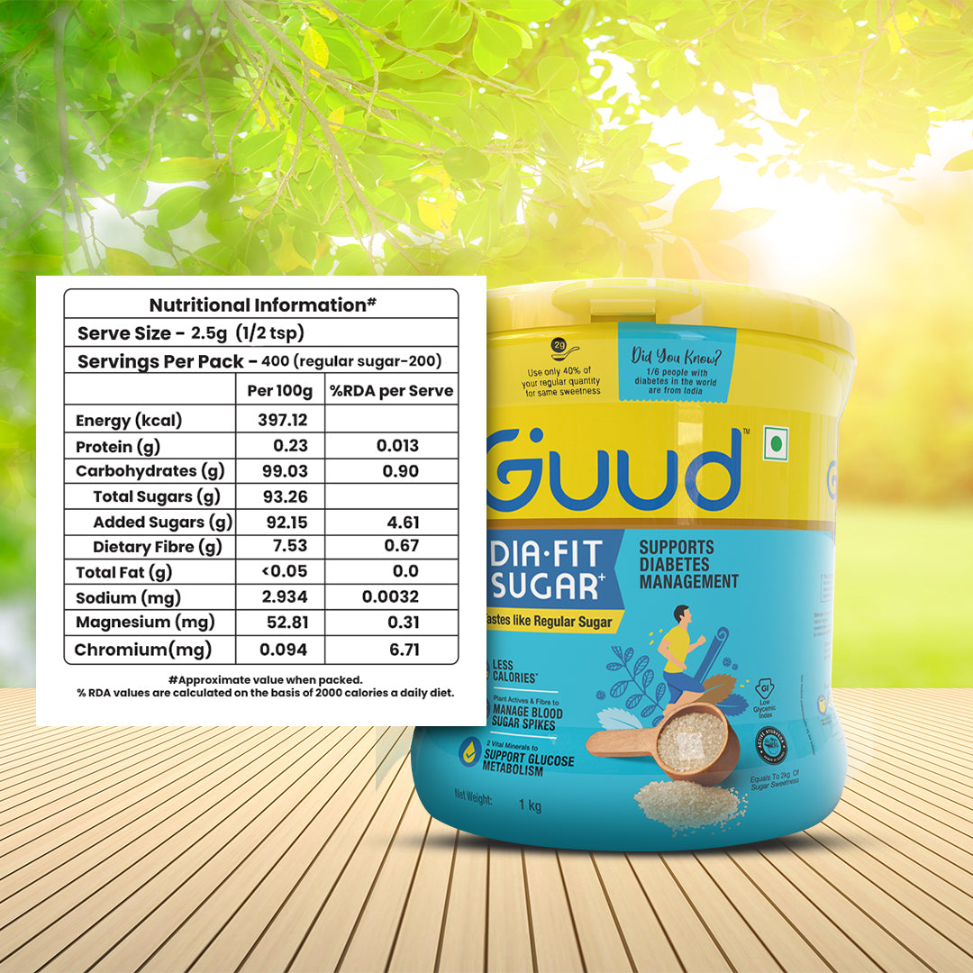 Guud DiaFit Natural Sugar 1 kg Best Natural Sugar for Diabetics